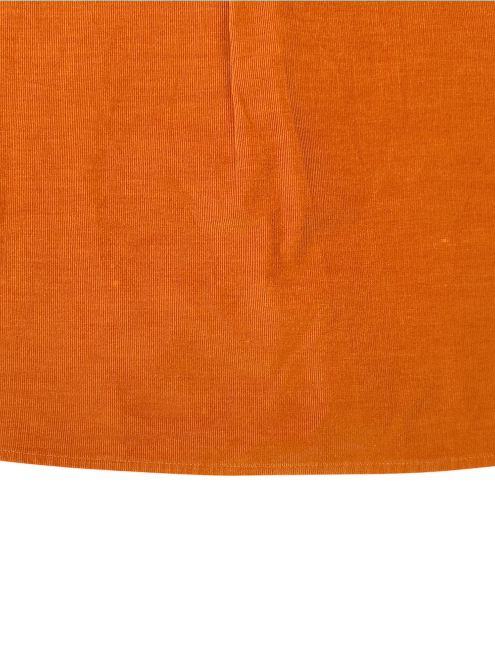 Cherokee Orange Corduroy Band Collar Button Up Shirt XL 100% Cotton - Picture 4 of 6